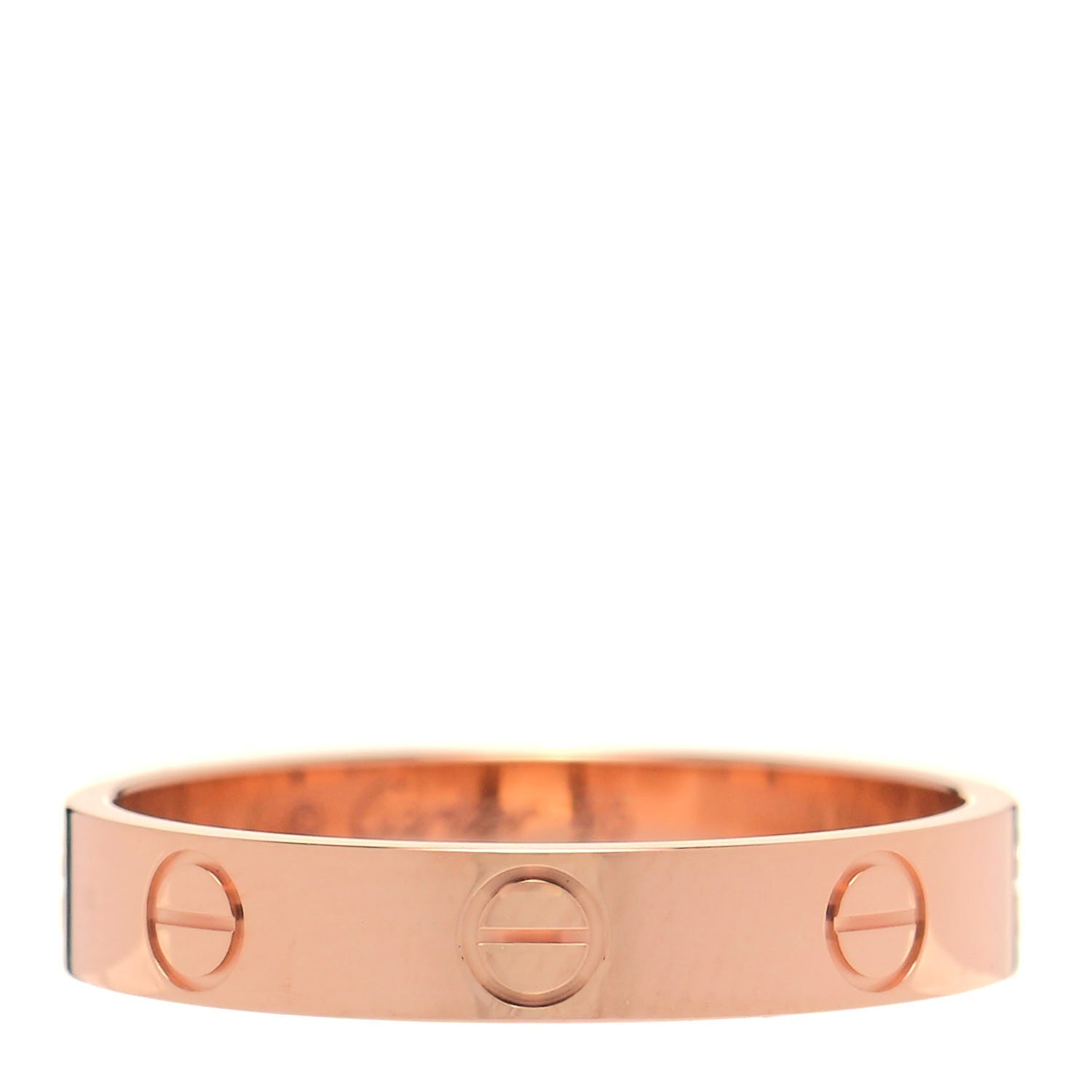 Cartier 18K Pink Gold 3.5mm LOVE Wedding Band Ring 55 7.25 1 of 5