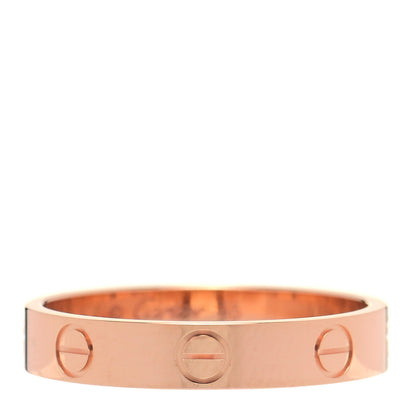 Cartier 18K Pink Gold 3.5mm LOVE Wedding Band Ring 55 7.25 1 of 5
