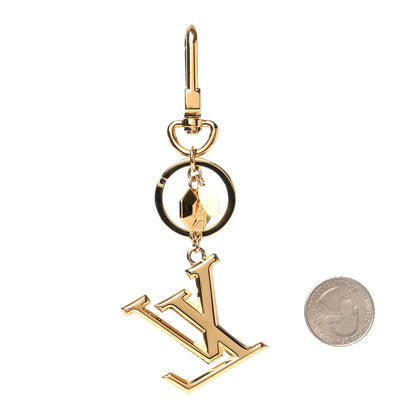 Louis Vuitton LV Facettes Bag Charm Key Holder Gold 2 of 4