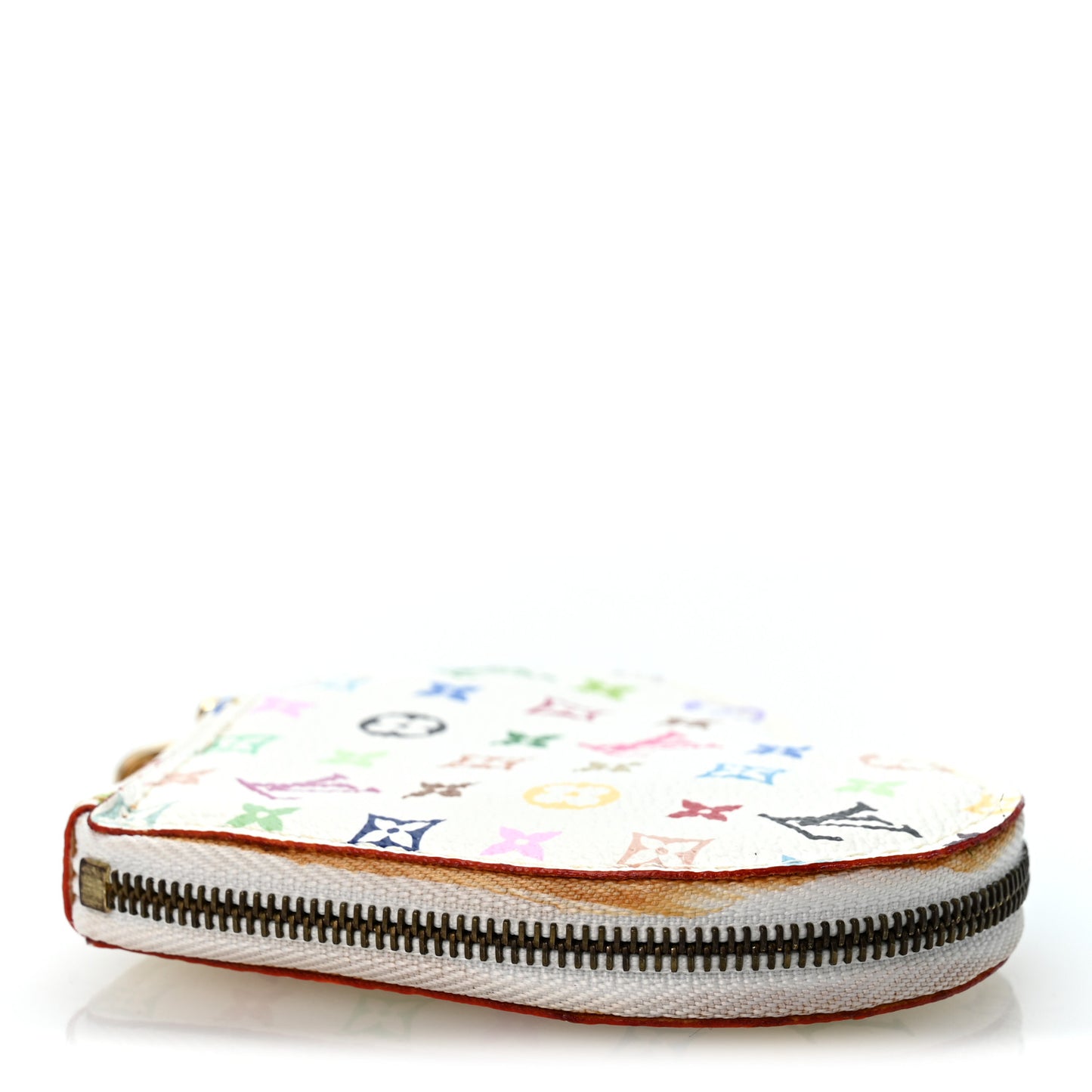 Monogram Multicolor Coeur Heart Coin Purse White