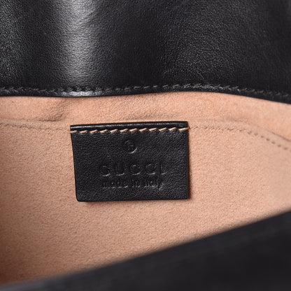 Gucci Calfskin Matelasse Mini GG Marmont Shoulder Bag Black 6 of 8