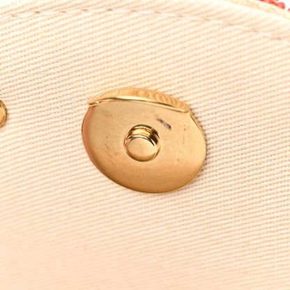 Valentino Garavani Raffia Beaded Crystal Embroidered Vlogo Small Loco Shoulder Bag Natural Orange 11 of 12