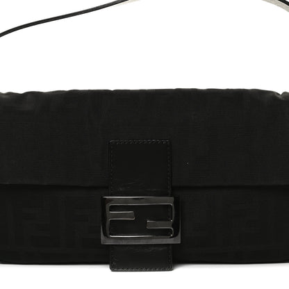 Fendi Nylon Zucca Baguette Black 8 of 12