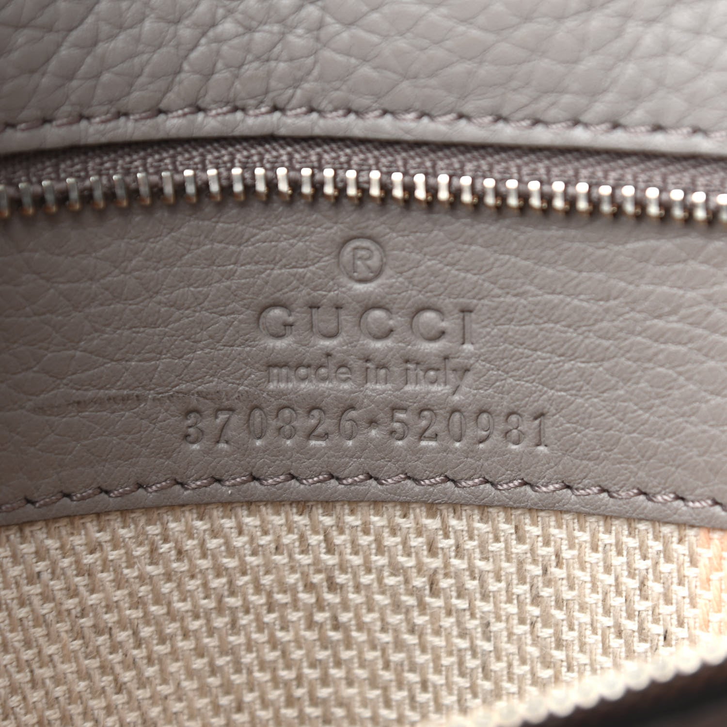 Gucci Cellarius Calfskin Medium Bamboo Daily Flap Shoulder Bag Storm Grey 6 of 11