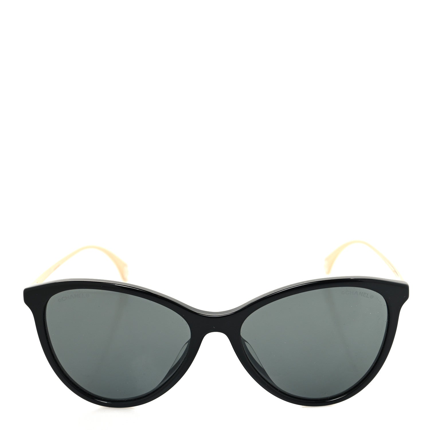 Chanel Acetate Metal Butterfly Sunglasses 5459-A Black Gold 2 of 8