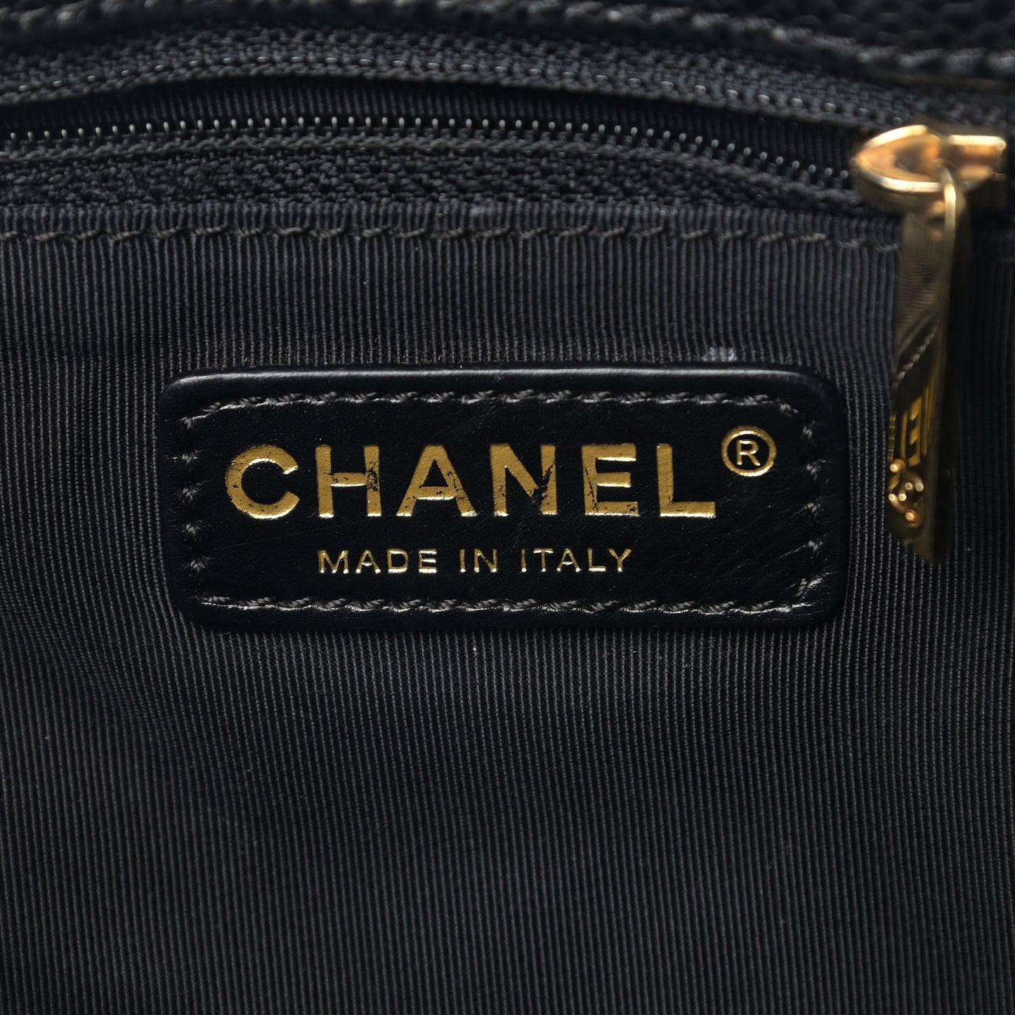 Caviar Quilted Grand Shopping Tote GST Black