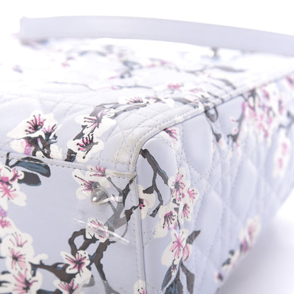 Christian Dior Lambskin Cannage Floral Printed Medium Lady Dior Light Blue 19 of 19