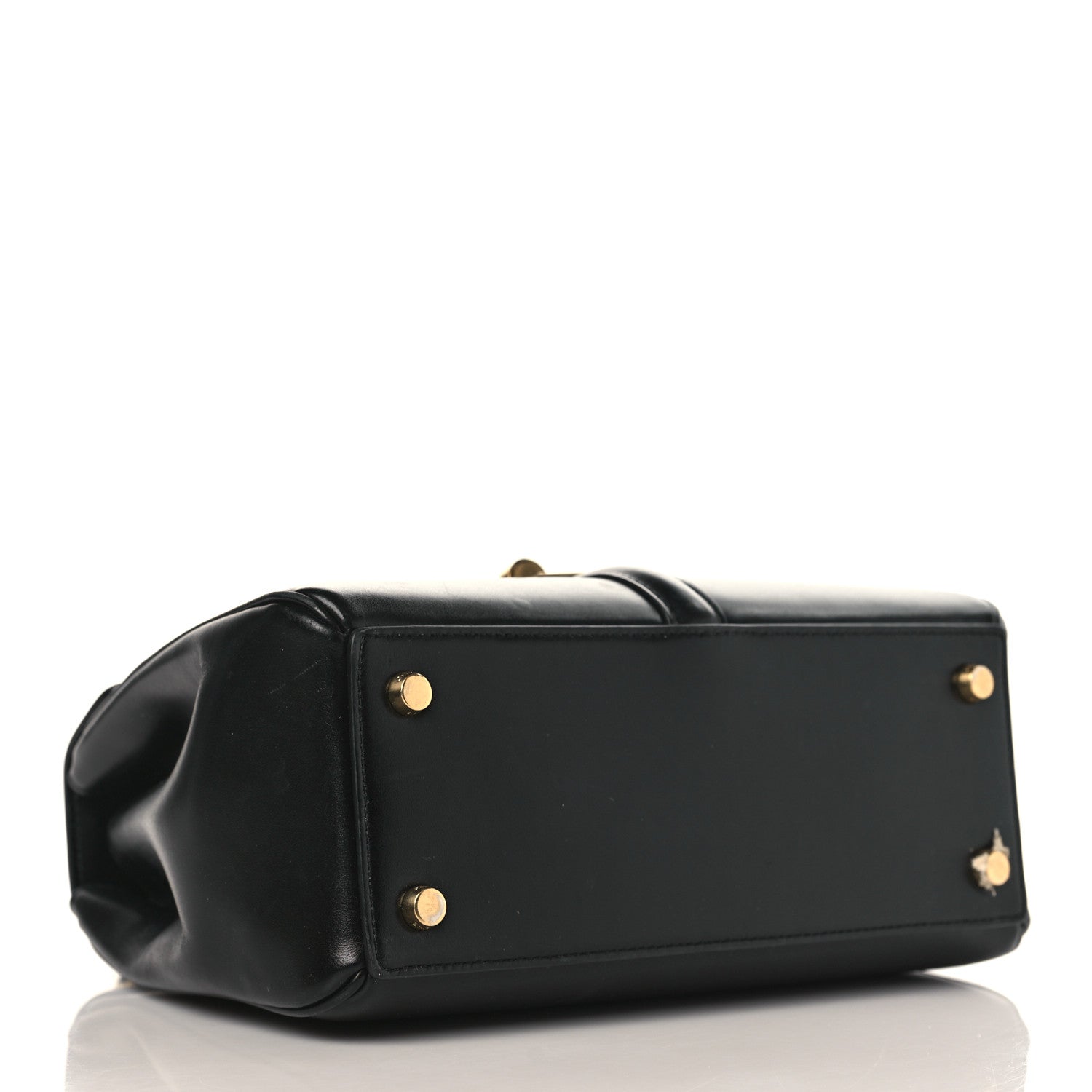 Celine Satinated Calfskin Small 16 Top Handle Bag Black 4 of 10