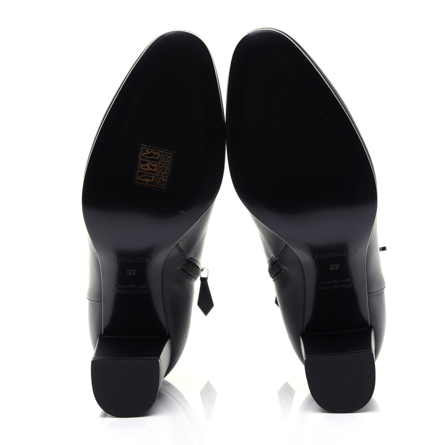 Hermes Calfskin Saint Germain Ankle Boots 37 Black 9 of 13