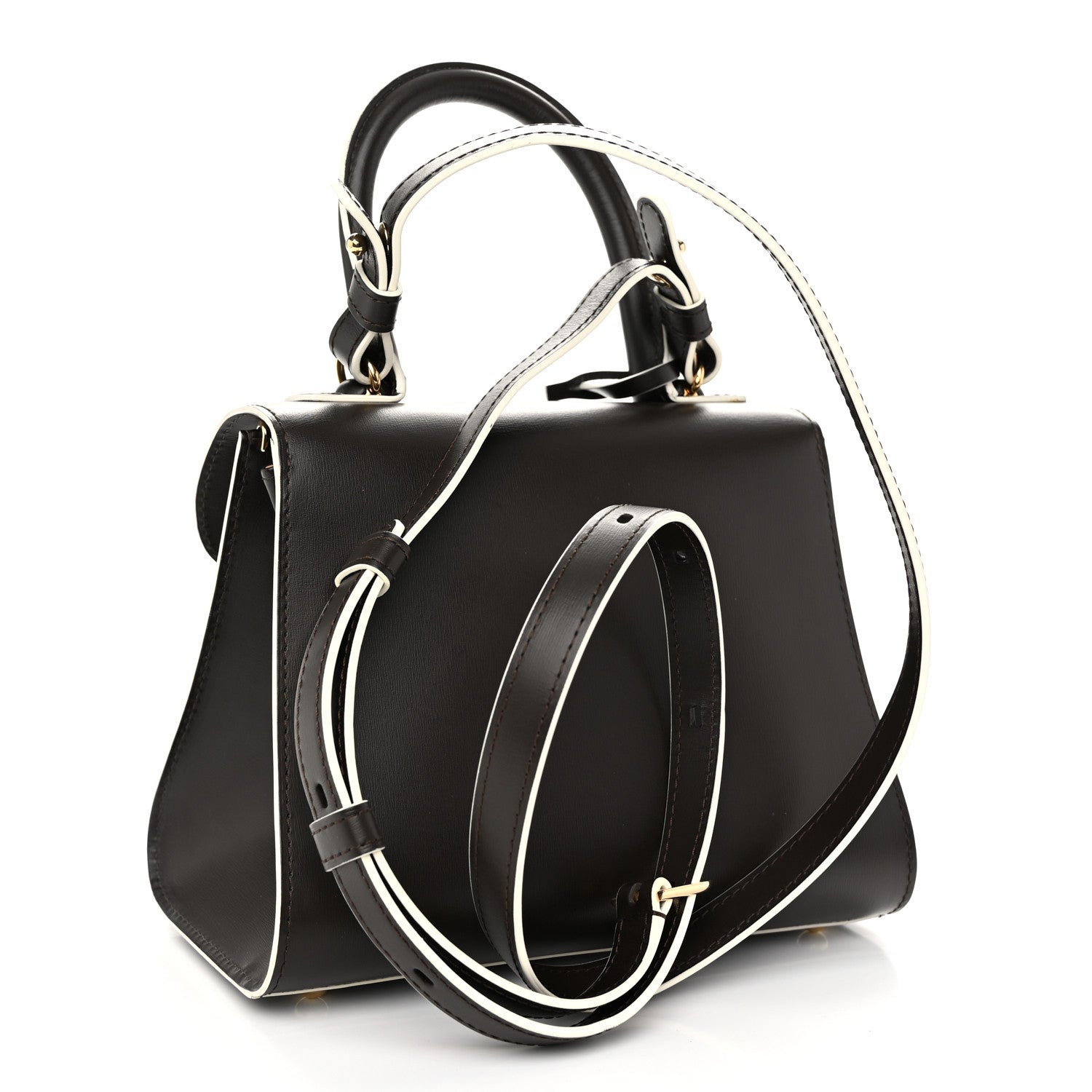 Delvaux Box Calfskin Mini Brillant Satchel Brown 3 of 10