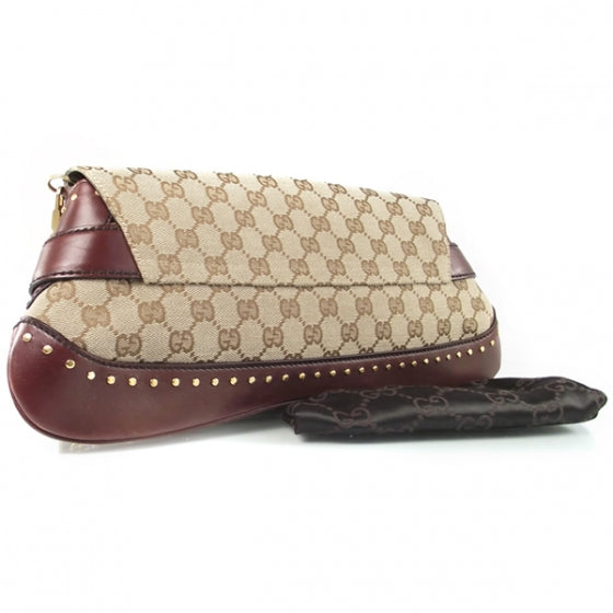 Gucci Monogram GG Studded Large Horsebit Clutch 3 of 10
