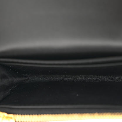 Christian Dior Supple Calfskin Cannage Caro Glycine Wallet Black 5 of 12