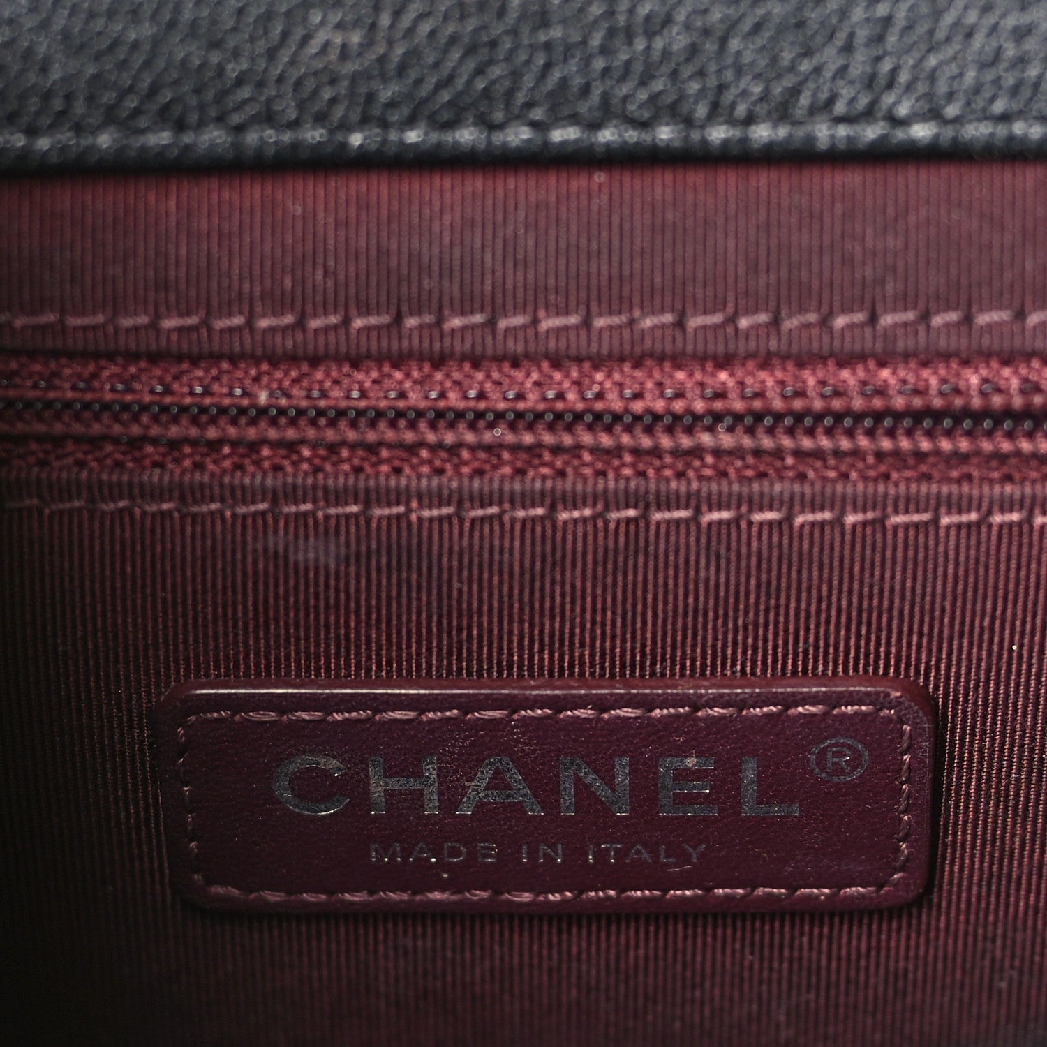 Chanel Goatskin Quilted Small CC University Top Handle Flap Black 6 of 9