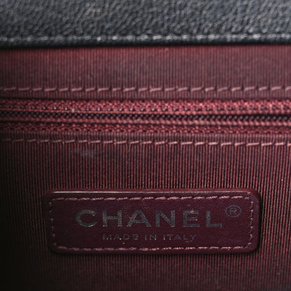 Chanel Goatskin Quilted Small CC University Top Handle Flap Black 6 of 9