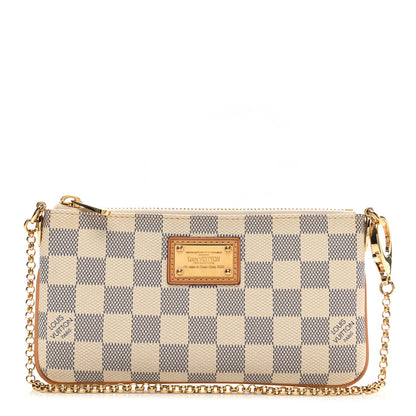 Louis Vuitton Damier Azur Pochette Milla MM 1 of 6