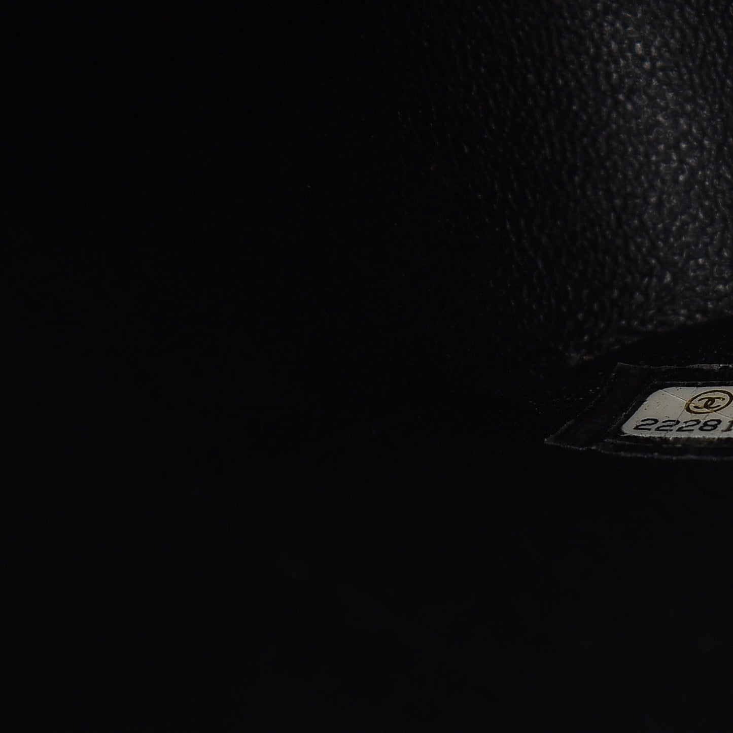 Lambskin Chevron Quilted Jumbo Double Flap Black