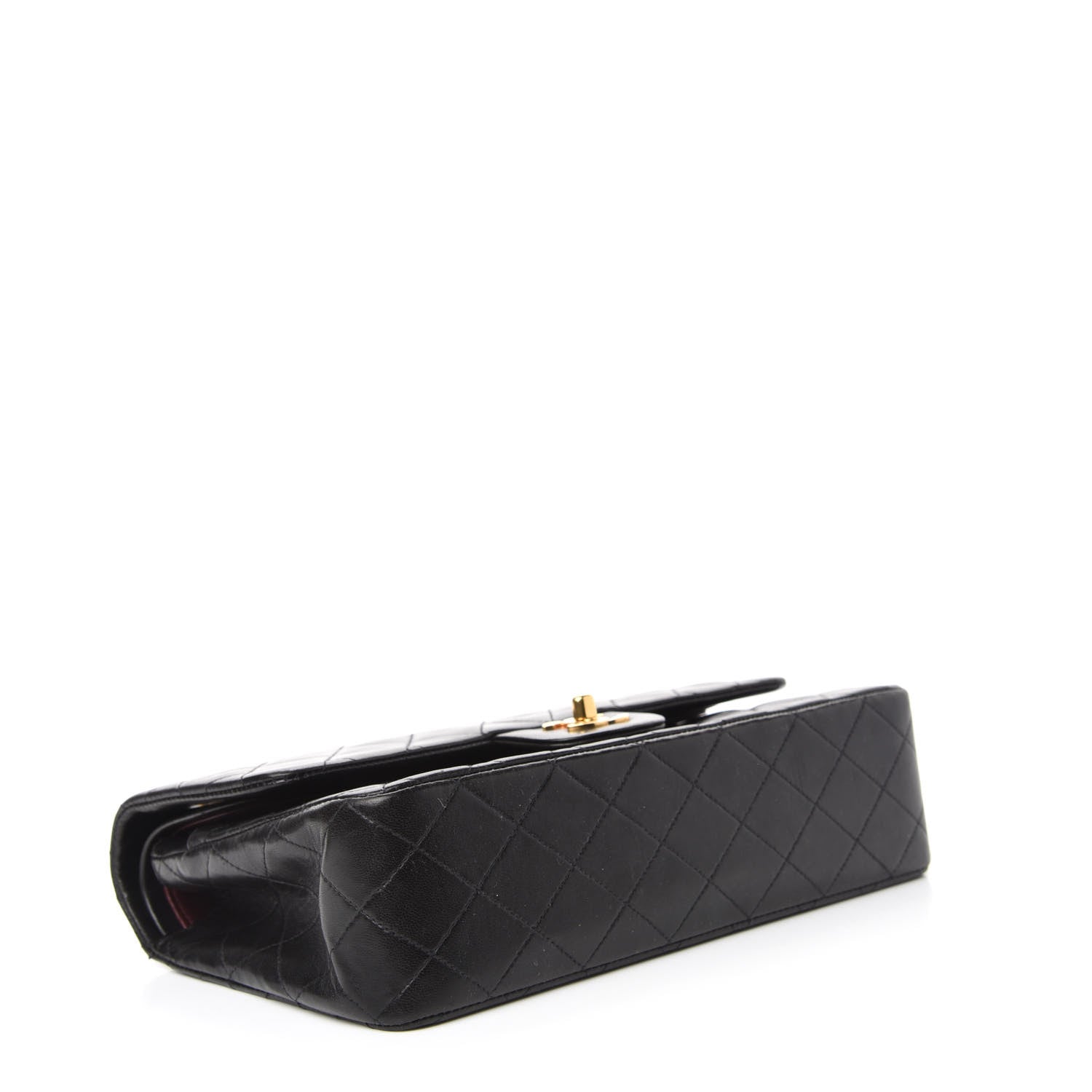 Chanel Lambskin Quilted Medium Double Flap Black 4 of 14