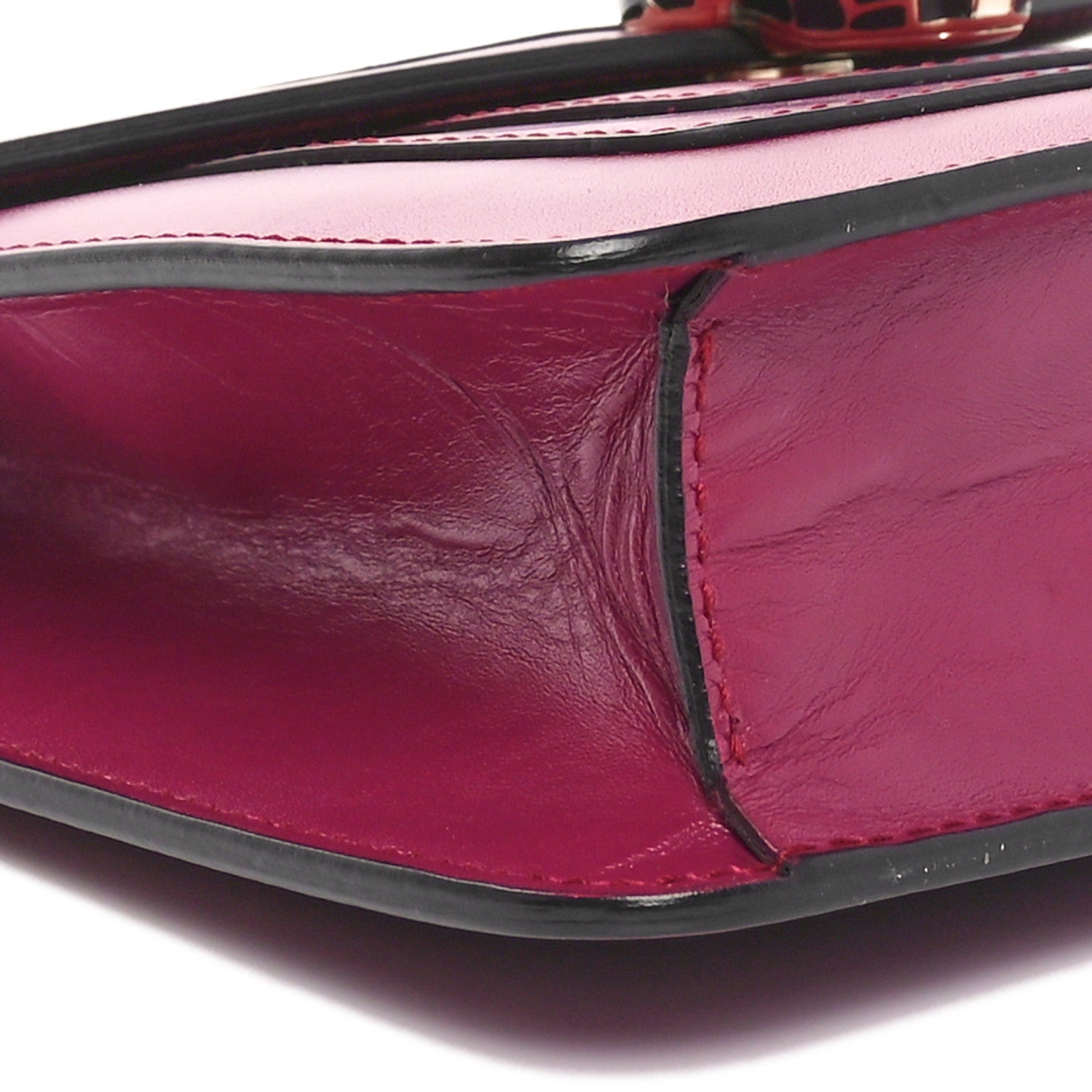 Bulgari Calfskin Small Serpenti Forever Snake Strap Crossbody Bag Plum 8 of 9