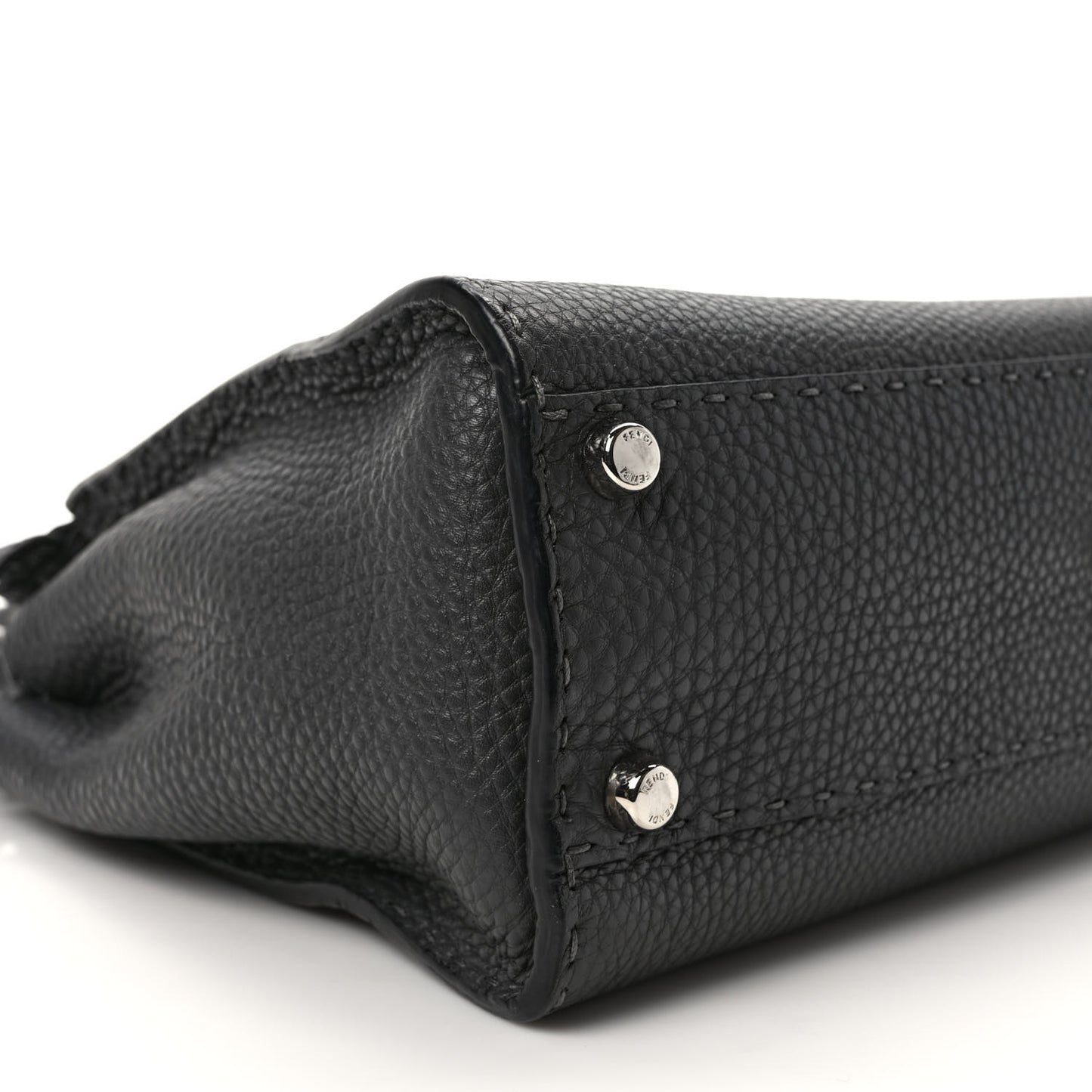 Cuoio Romano Selleria Bi-Color Medium Peekaboo Iconic Satchel Asfalto Latte
