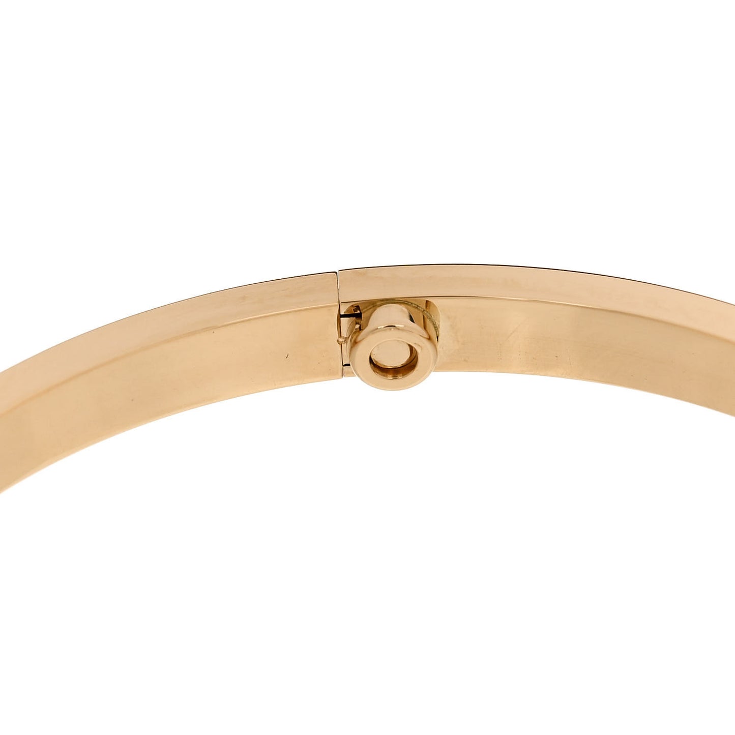 18K Yellow Gold 6 Diamond Small LOVE Bracelet 17
