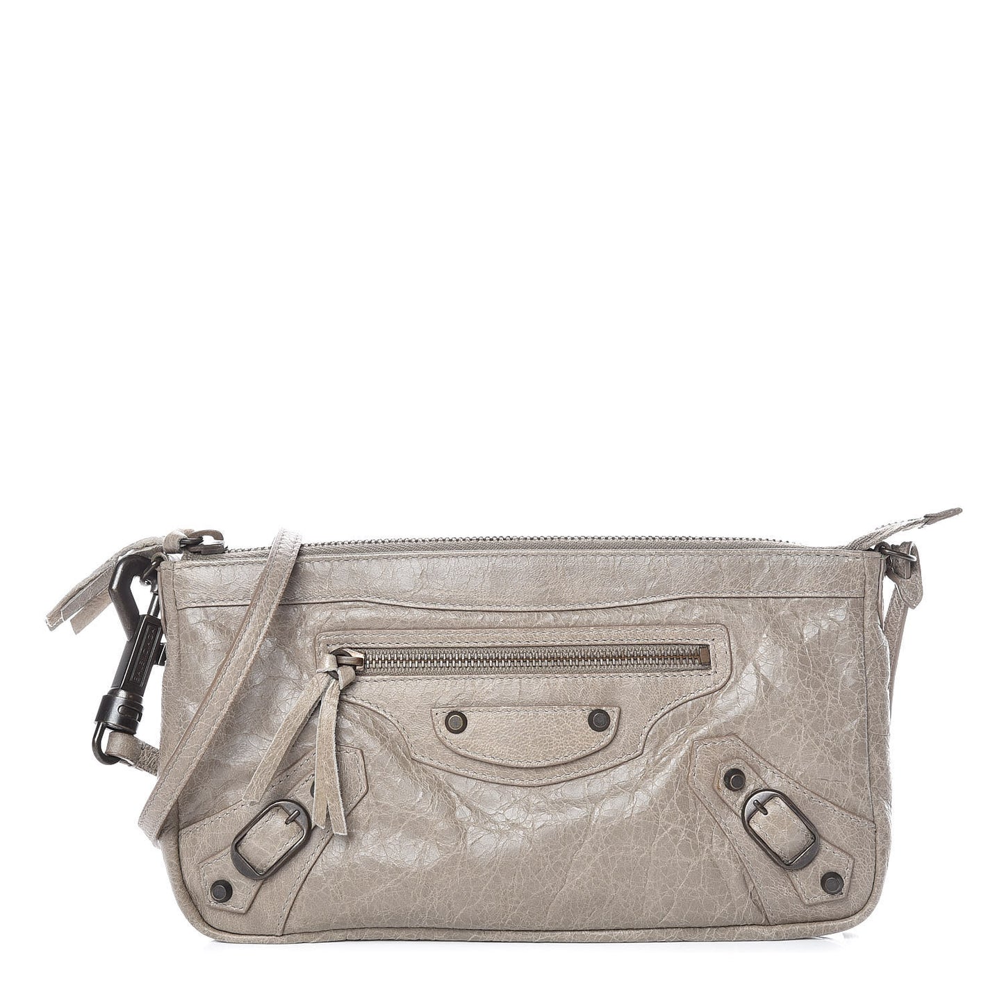 Agneau Ticket Shoulder Bag Papyrus