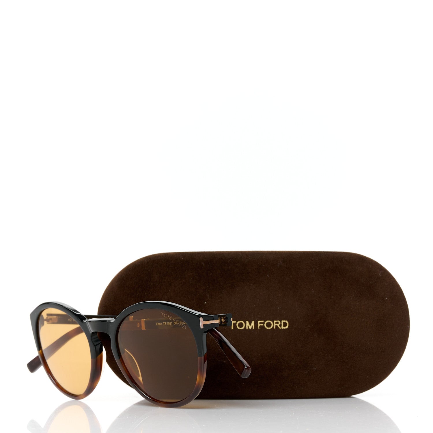 Tom Ford Acetate Elton Sunglasses TF1021 Tortoise 8 of 8