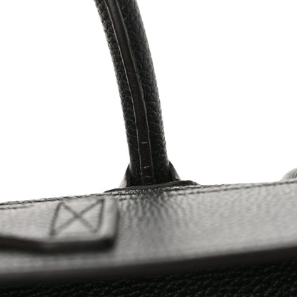 Celine Drummed Calfskin Micro Luggage Black 10 of 11