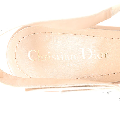 Christian Dior Patent Ribbon J'Adior Slingback 65mm Pumps 38 Nude 7 of 9