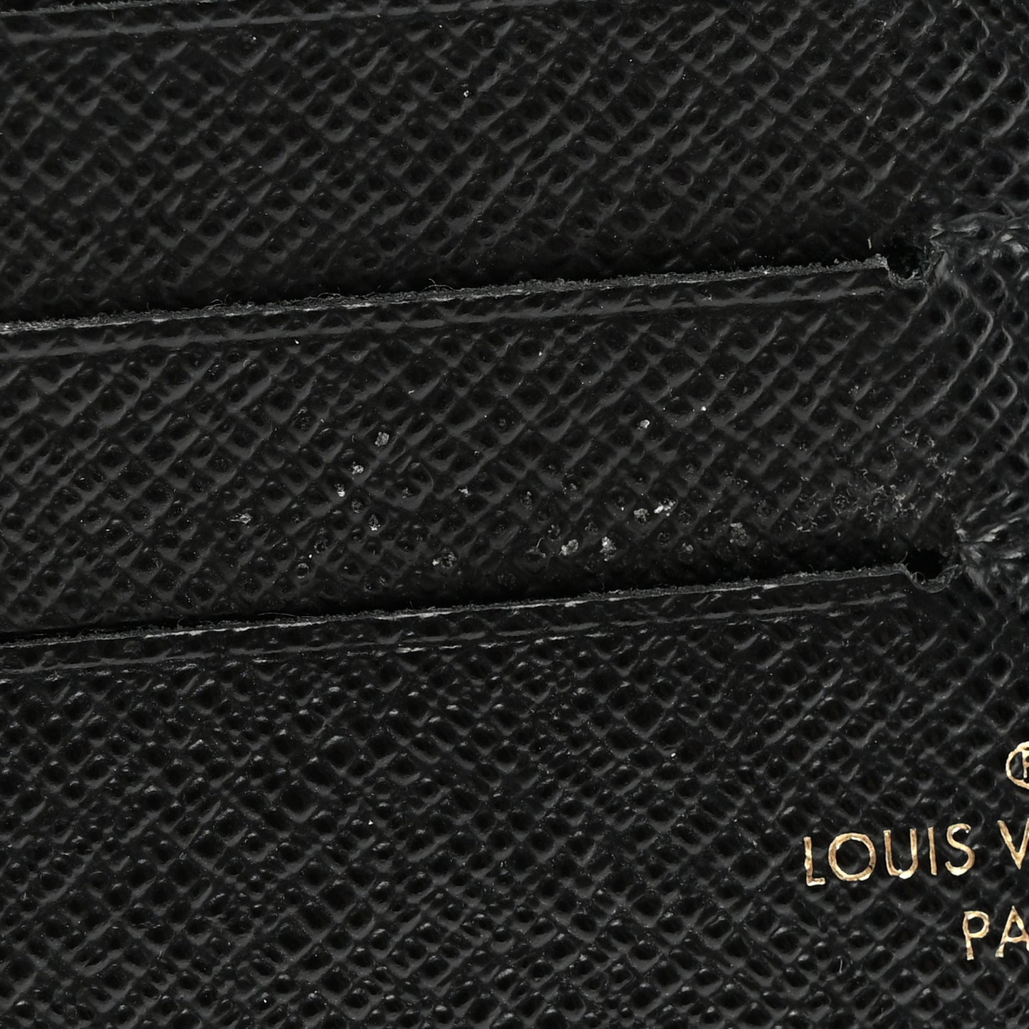 Calfskin Felicie Chain Wallet Card Holder Insert Black