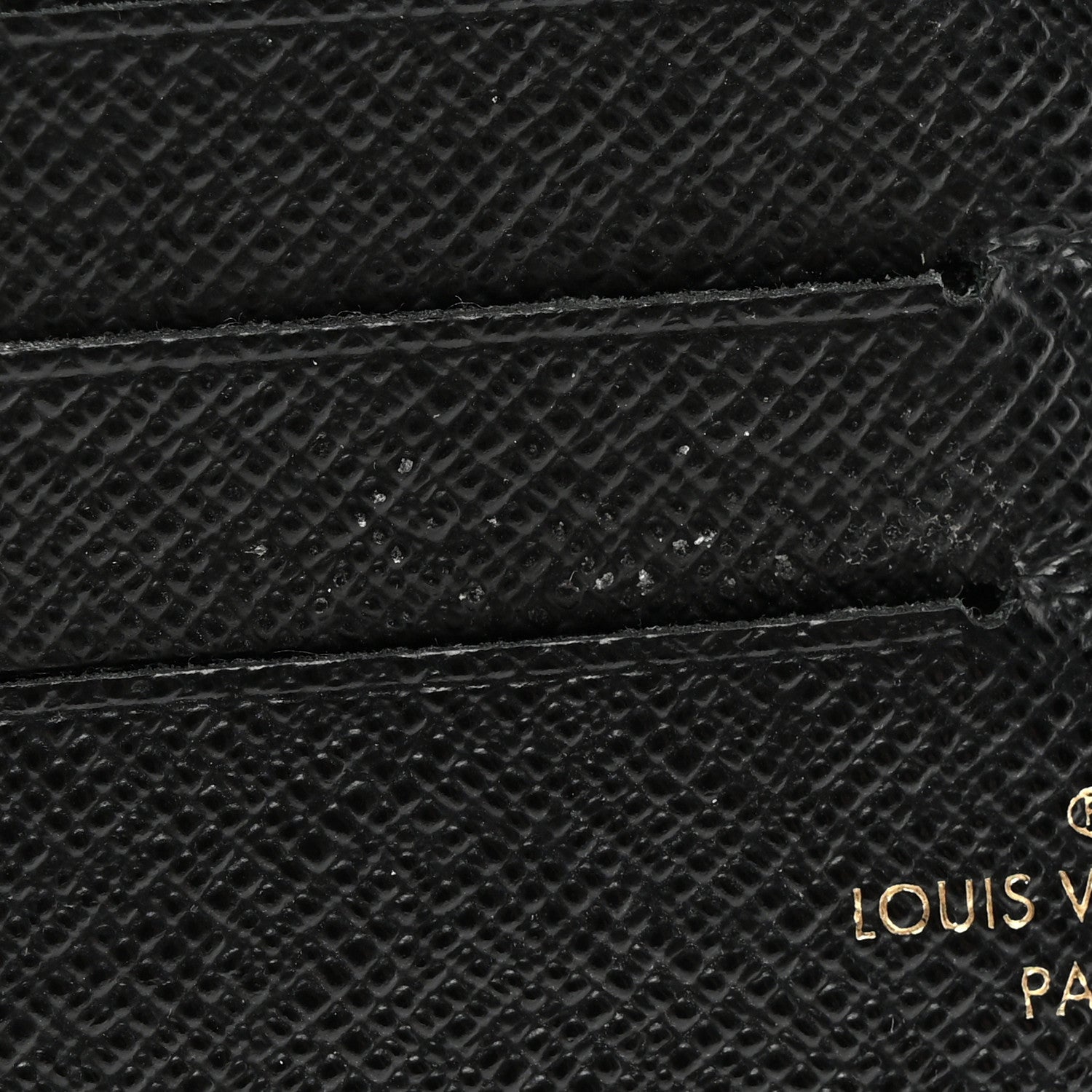 Louis Vuitton Calfskin Felicie Chain Wallet Card Holder Insert Black 8 of 9