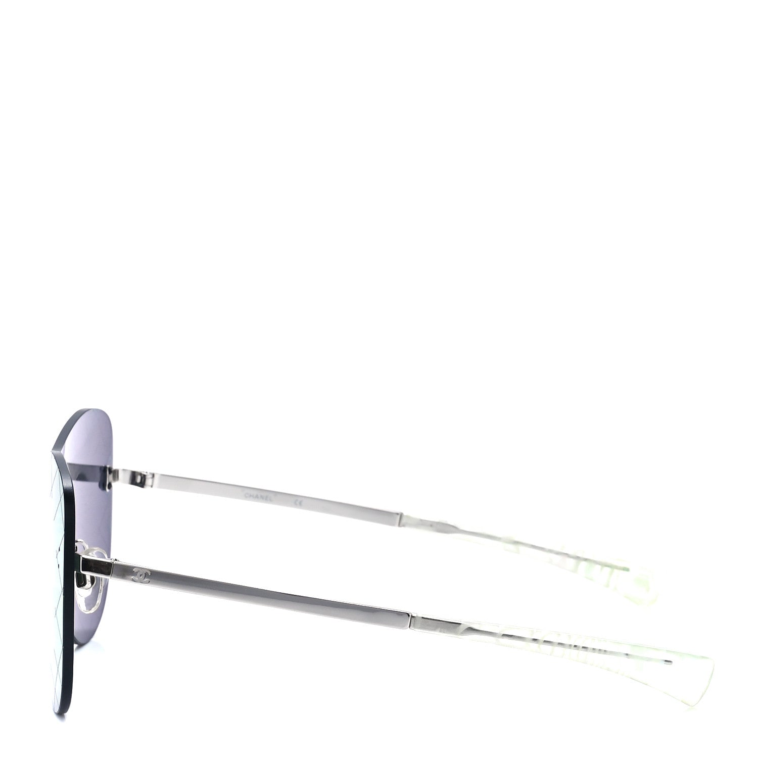Chanel Shield Runway Sunglasses 4215 Silver Purple 3 of 7