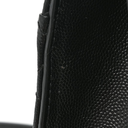Saint Laurent Grain De Poudre Textured Mixed Matelasse Triquilt Small Monogram Satchel Black 11 of 13