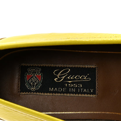 Gucci Vernice Naplack Womens 1953 Horsebit Loafers 36.5 Acid Lime 8 of 9