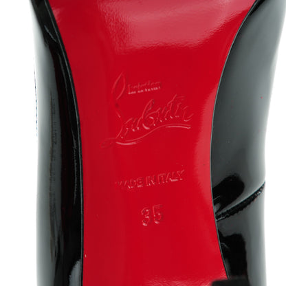 Christian Louboutin Patent Pigalle 100 Pumps 35 Black 7 of 8