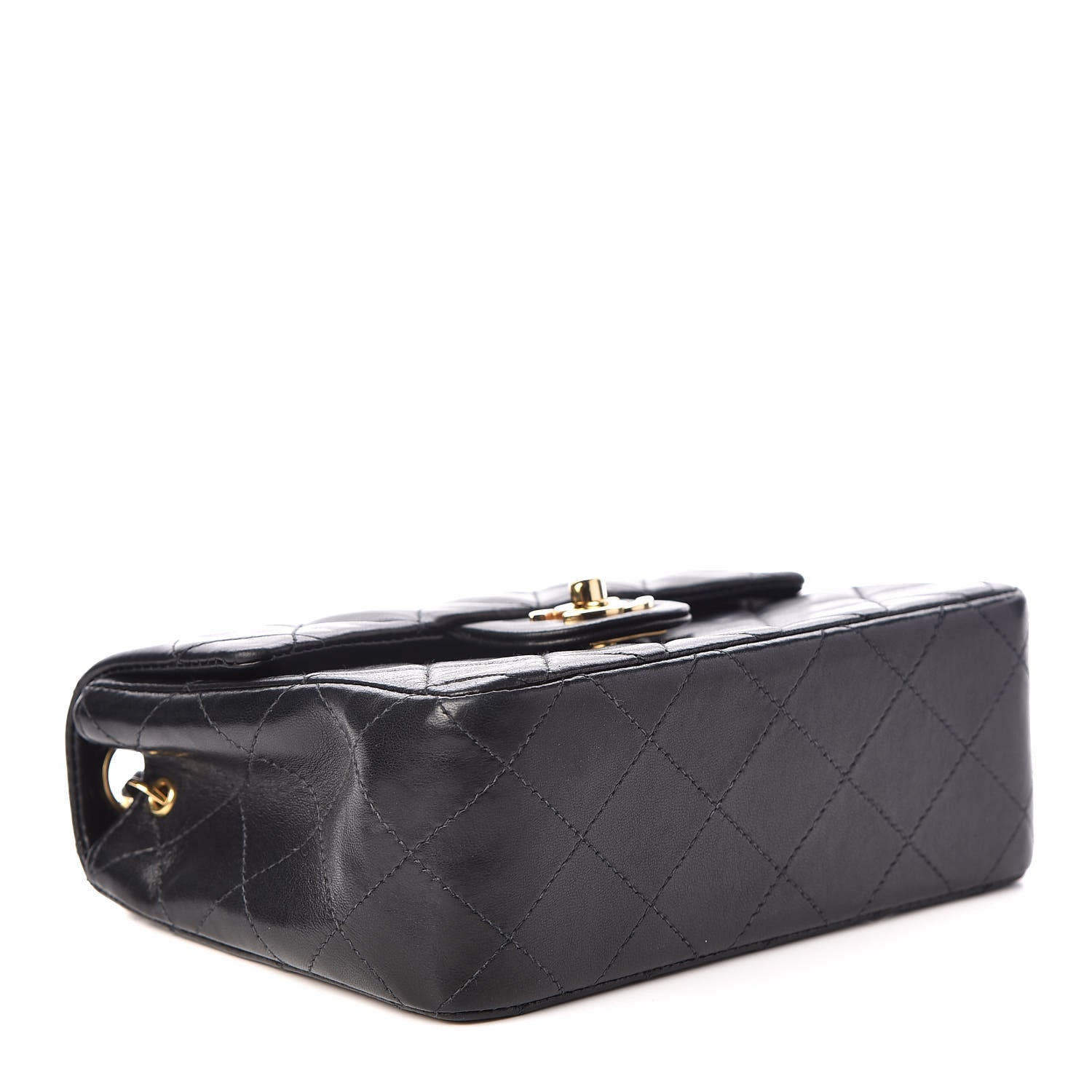 Chanel Lambskin Quilted Mini Square Flap Black 4 of 10