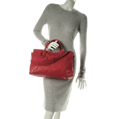 Balenciaga Agneau Giant 12 Silver Hardware City Rose Thulian 2 of 8