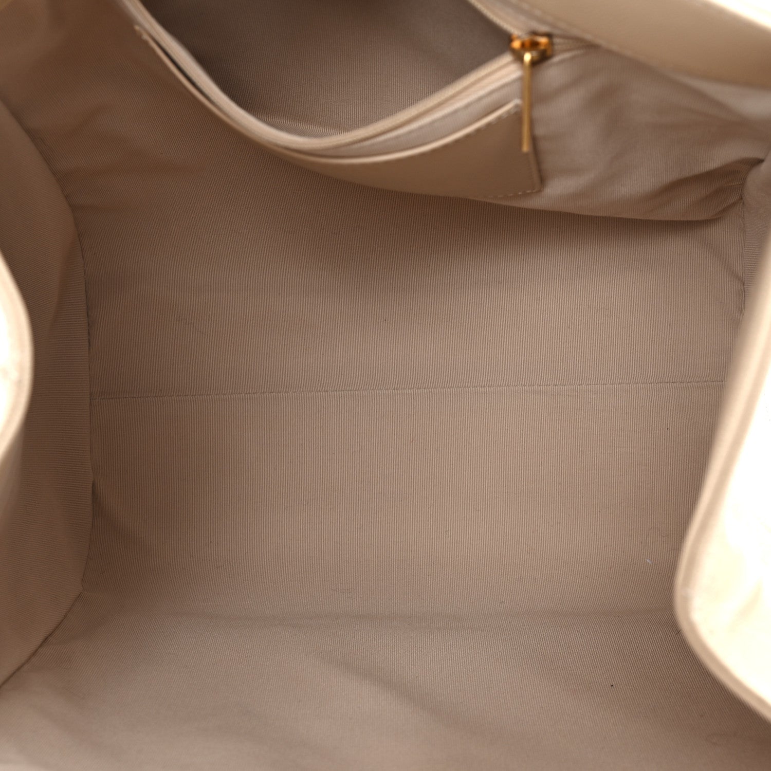 Chanel Caviar Stitched Pocket CC Large Tote Light Beige 6 of 11