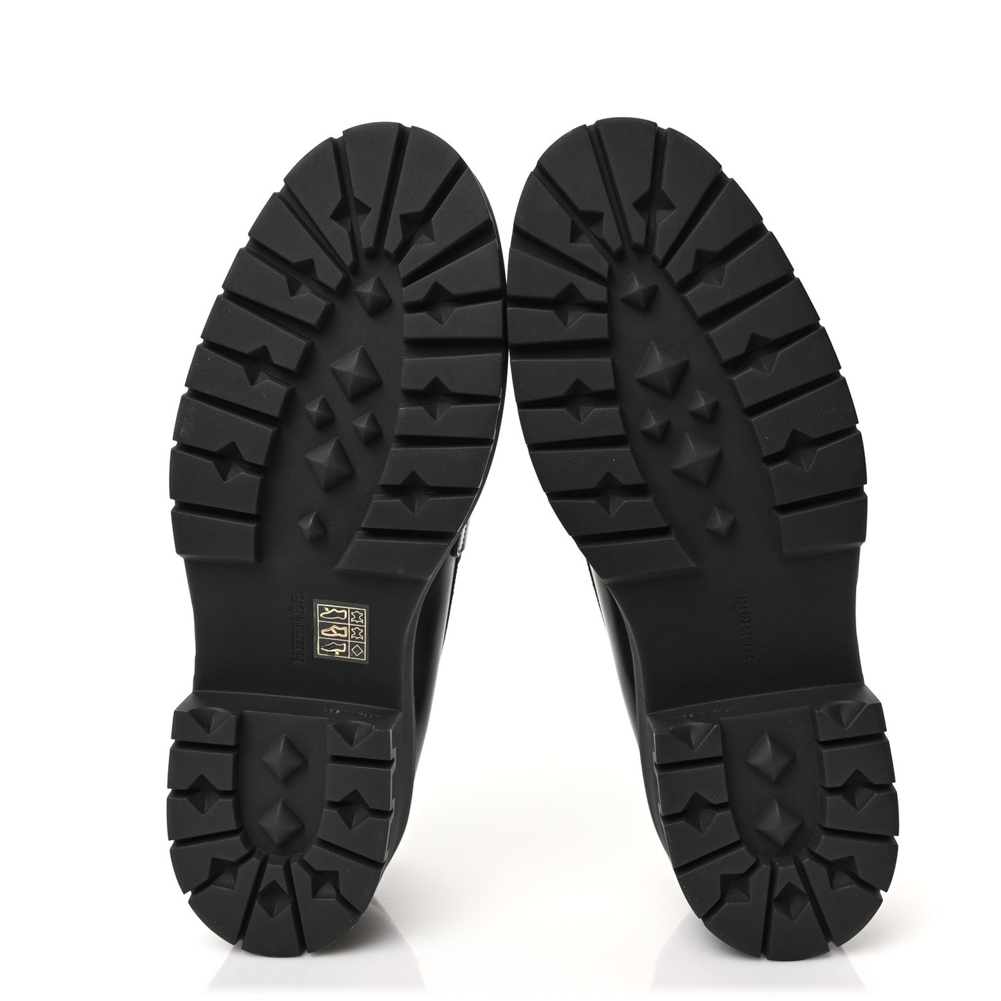 Glazed Calfskin Womens Hitch Loafers 41 Black