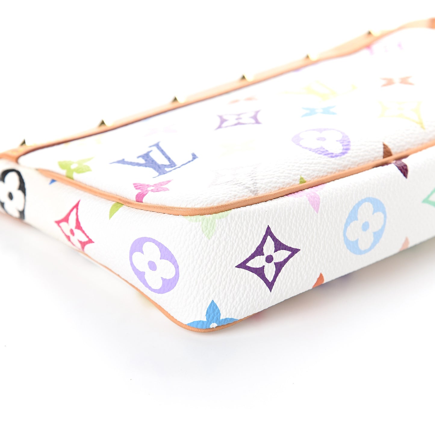 Monogram Multicolor Pochette Accessories White