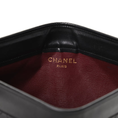 Chanel Lambskin Quilted CC Large Clutch Black 6 of 9