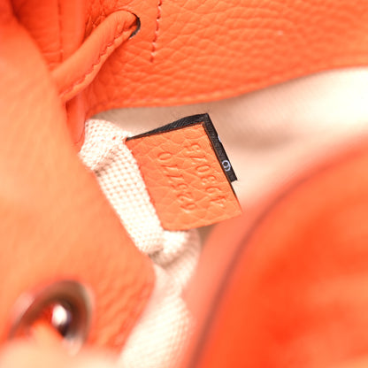Gucci Piuma Calfskin Jumbo GG Embossed Double Buckle Backpack Good Orange 6 of 9