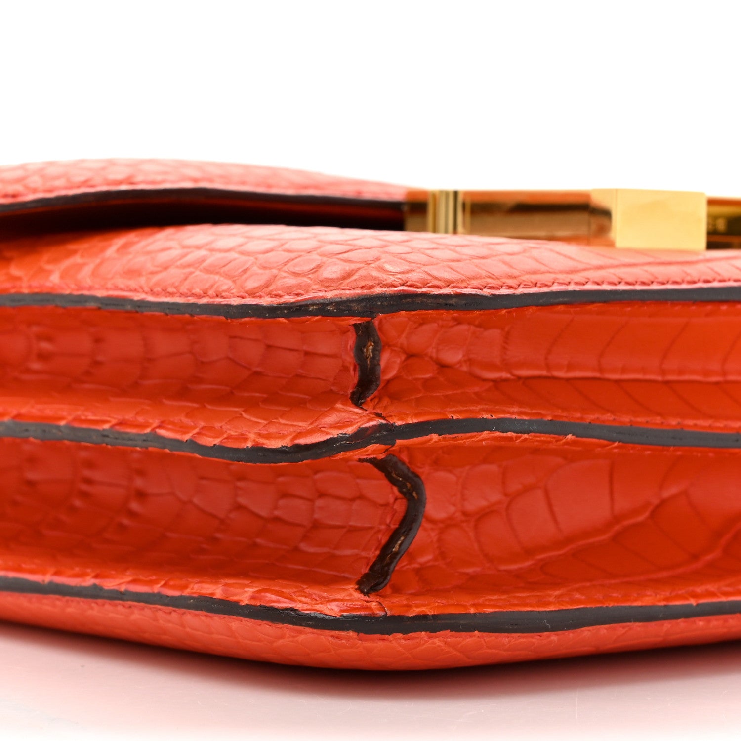 Hermes Matte Alligator Constance 18 Rouge Indien 11 of 14