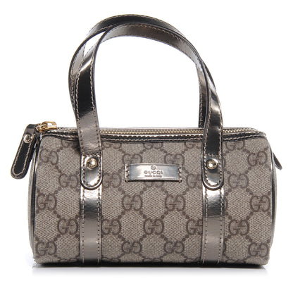 Gucci Monogram Micro Joy Boston Metallic 1 of 8
