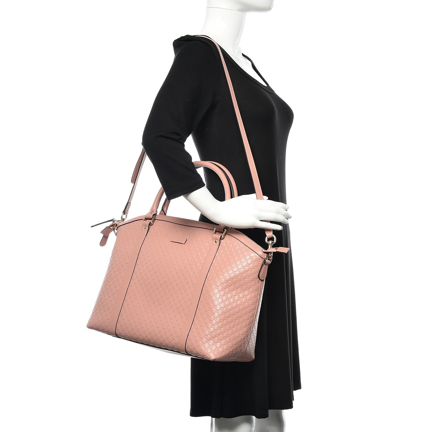 Gucci Soft Microguccissima Large Dome Satchel Soft Pink 2 of 9