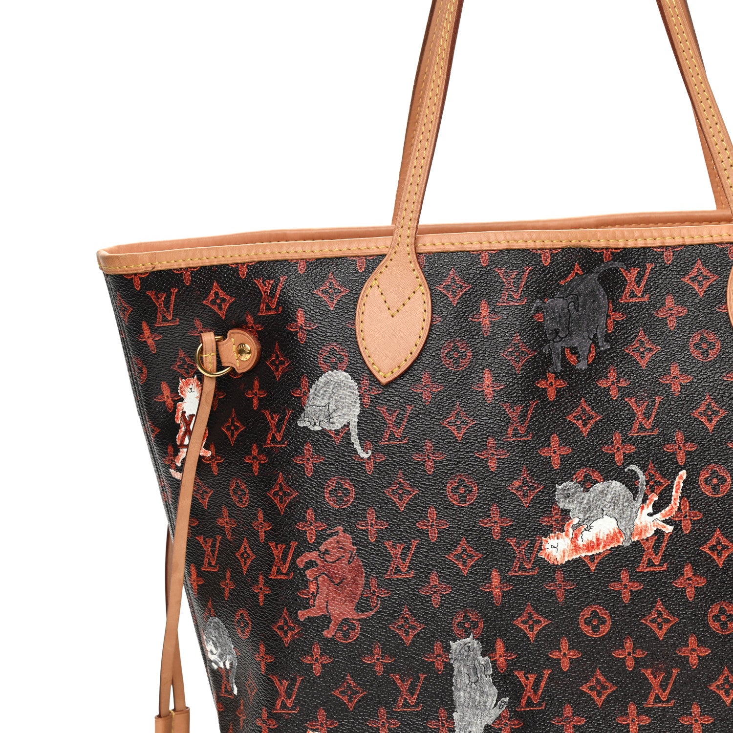 Louis Vuitton Catogram Neverfull MM Marron 9 of 16