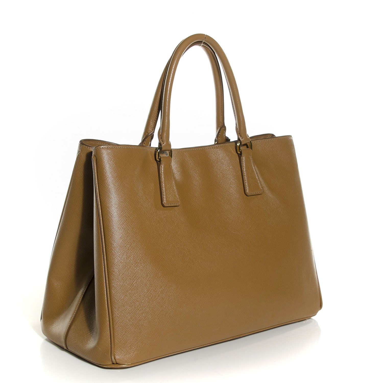 Prada Saffiano Lux Large Tote Caramel 3 of 11