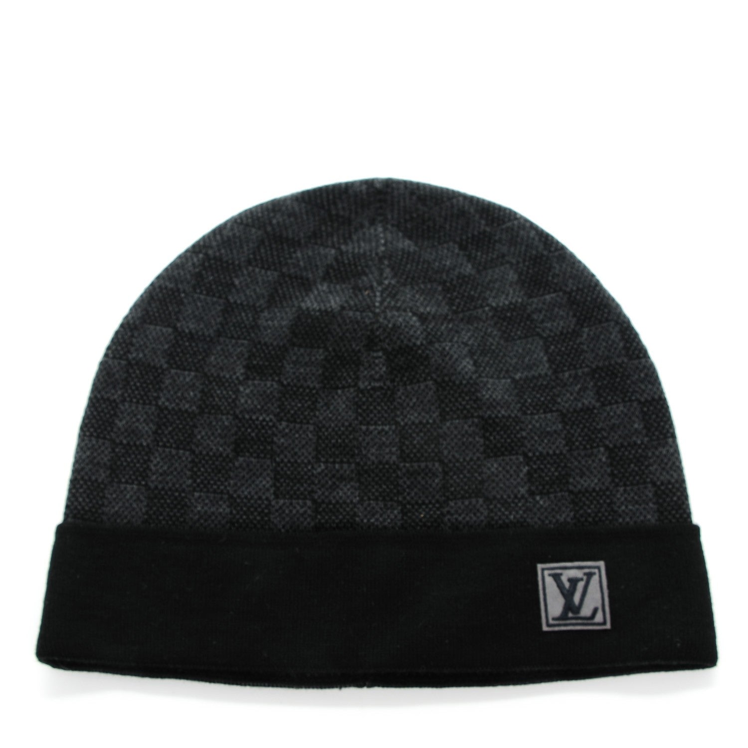 Louis Vuitton Wool Petit Damier Hat NM Graphite 1 of 6