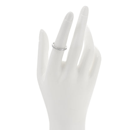 Cartier 18K White Gold Diamond 2.6mm LOVE Paved Band Ring 54 7 2 of 5