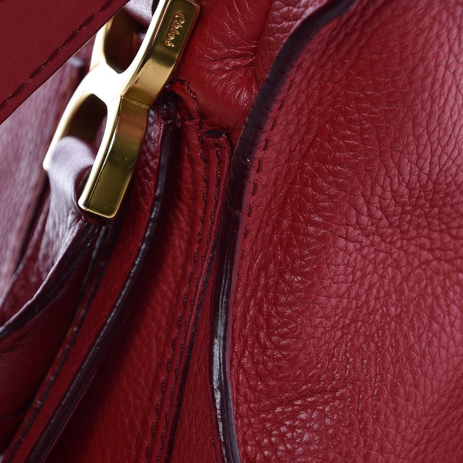 Chloe Calfskin Medium Marcie Satchel Acerola 8 of 15