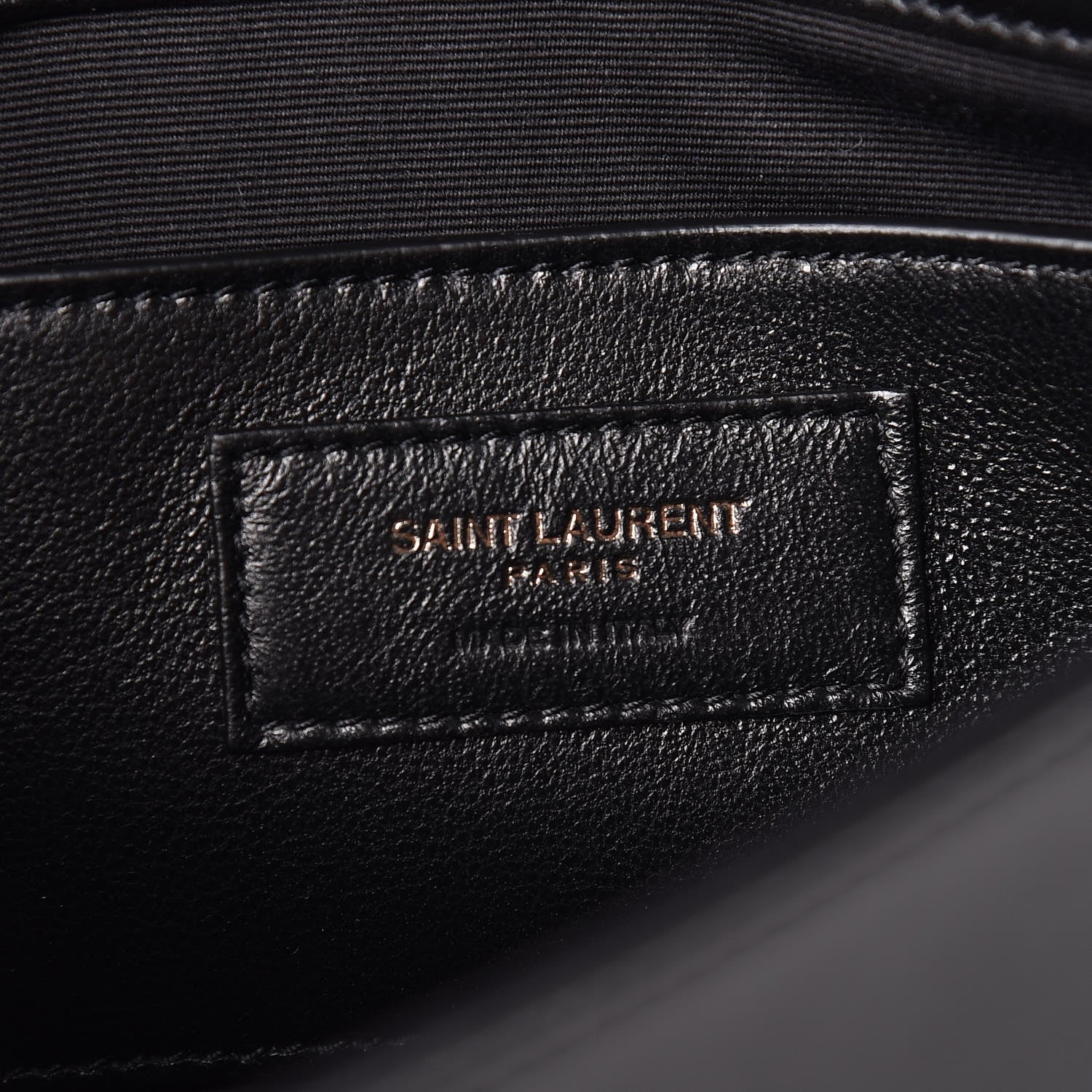 Saint Laurent Calfskin Monogram Smoking Clutch Black 6 of 10